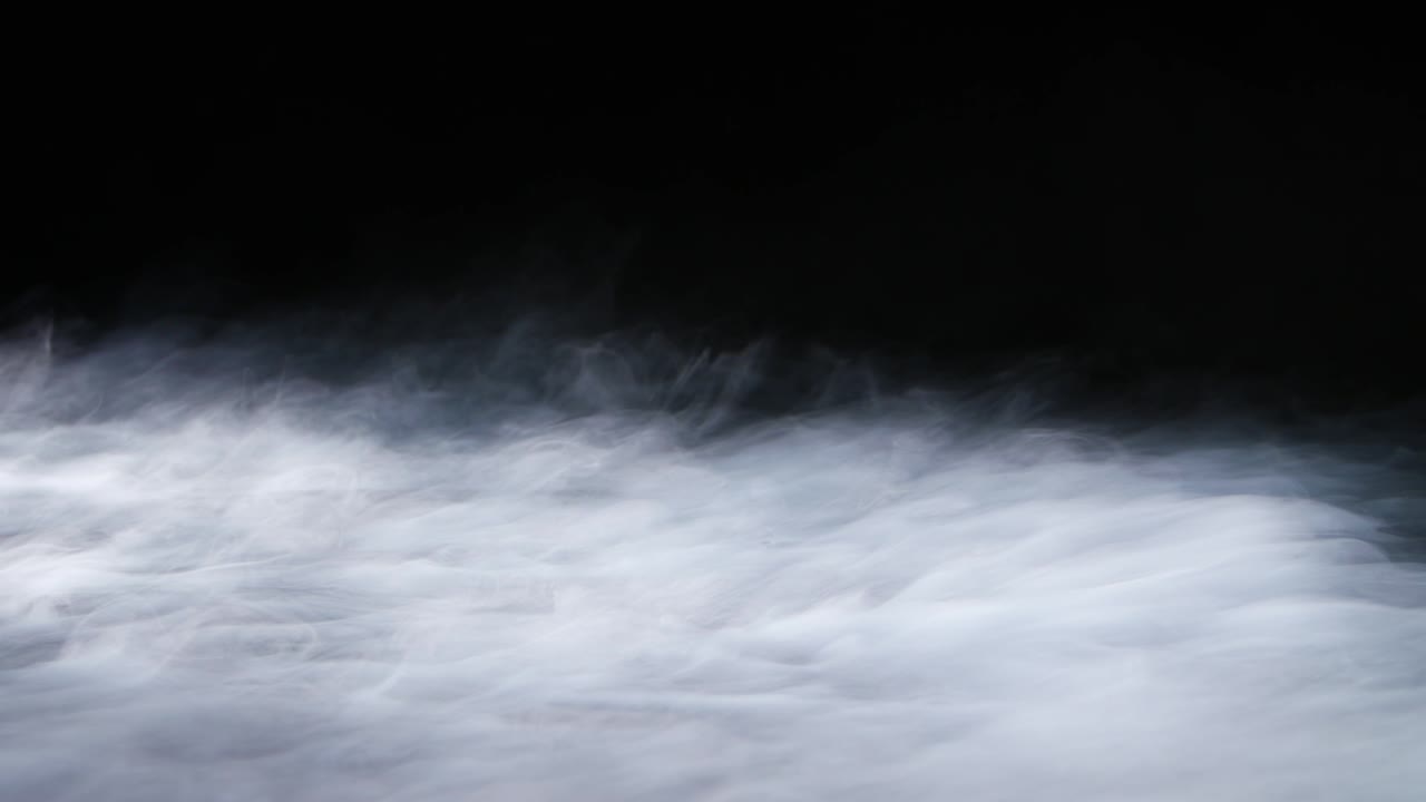 현실적인 건조 얼음 연기 구름 안개 오버레이