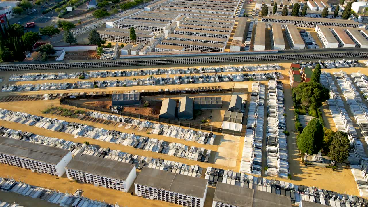 plano orbital en el sentido de las agujas del reloj de la fosa común de pico reja en el cementerio de san fernando de sevilla