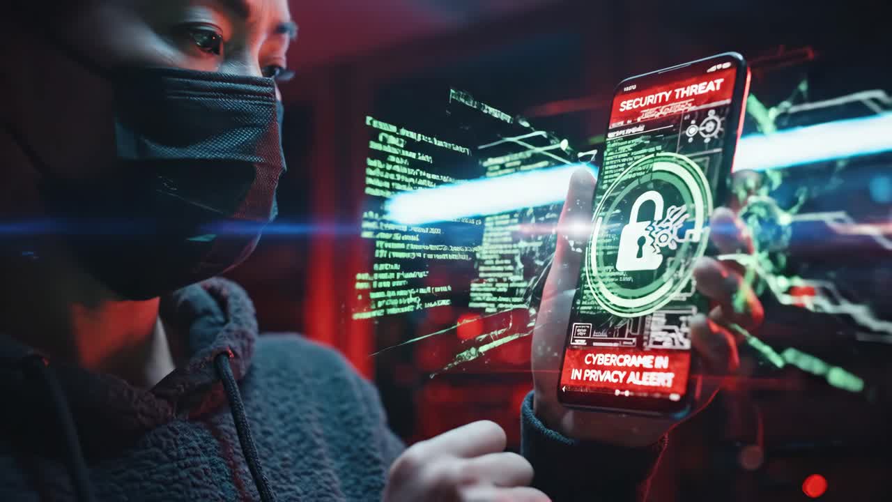 Ameaça de segurança cibernética em dispositivos móveis