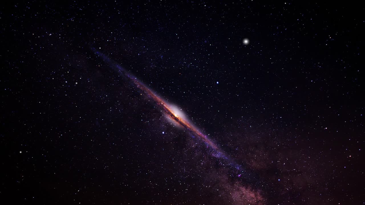 vuelo a través del universo galaxia 4k