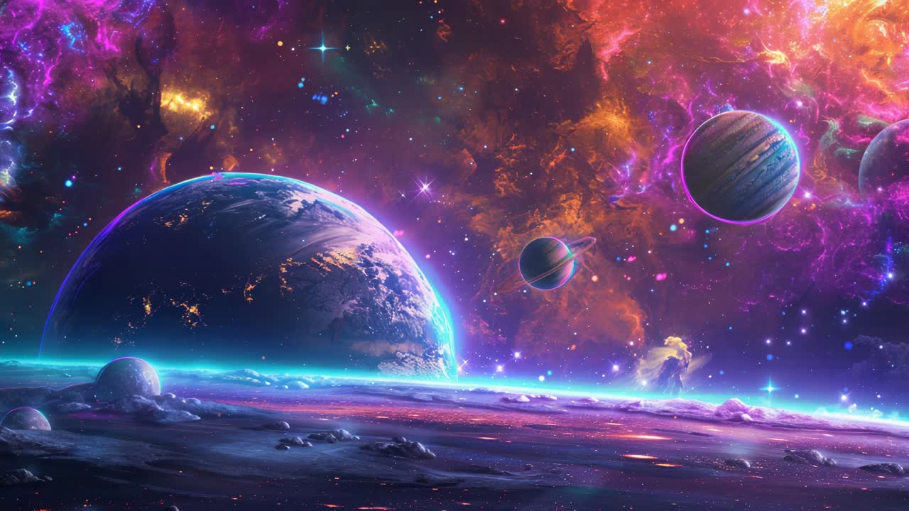 Vibrant Galactic Landscape