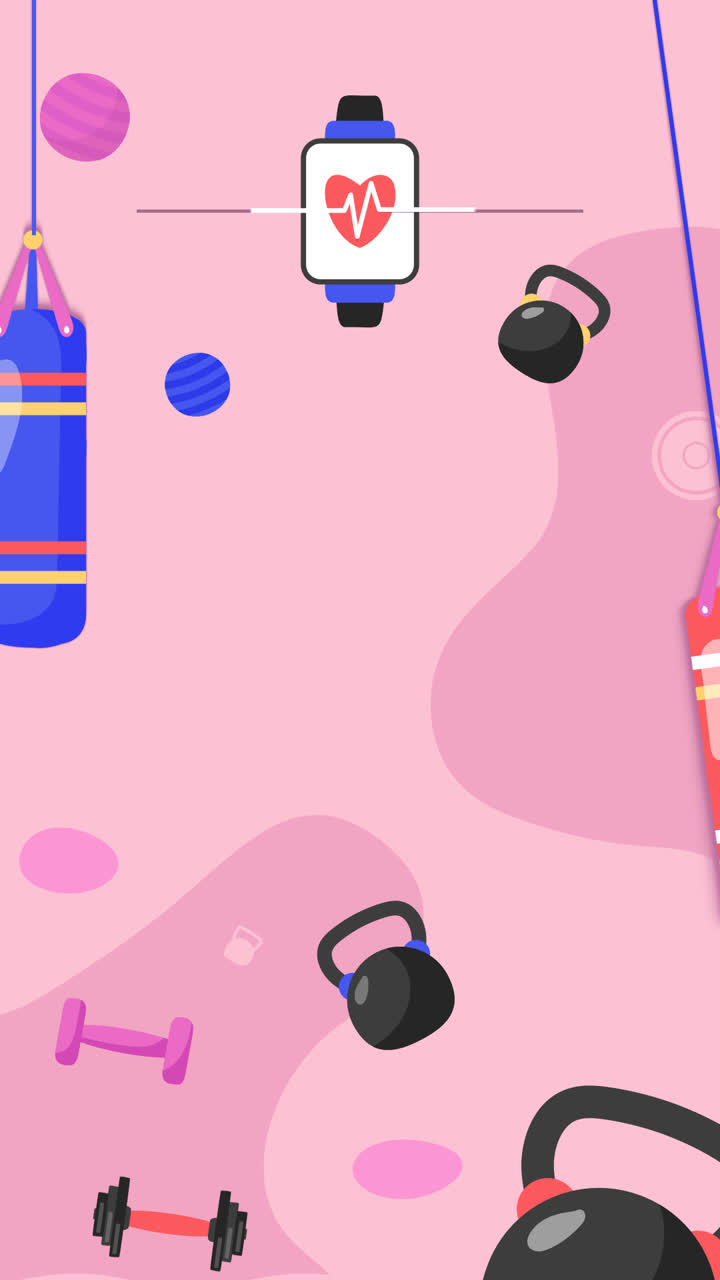 движущаяся графика рукописного тренинга в тренажерном зале