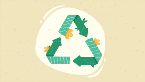 ilustración del símbolo de reciclaje