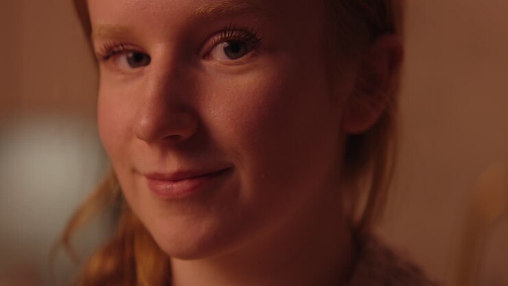 Portrait of a Smiling Teenage Girl