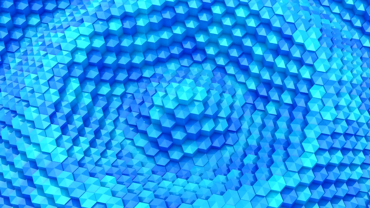Hexagons Formed A Wave