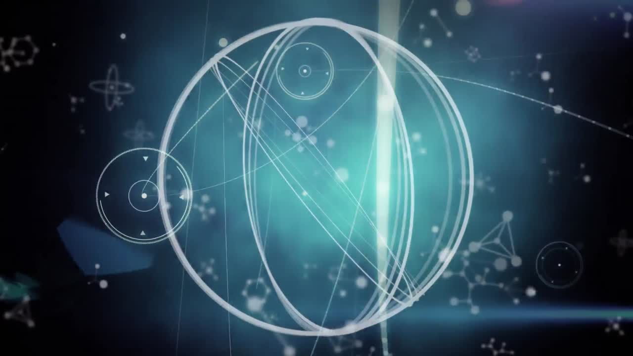 연결 네트워크와 함께 범위 스캐닝의 애니메이션