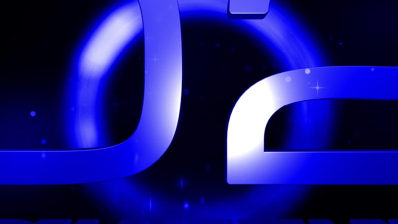 2022 새해 축하 보라색 텍스트와 반이는 입자 배너 루프 애니메이션 검은 바탕에 단독 단어 4k 3d 렌더링 원활한 루프 2022 새해 행복 단어 단독 효과