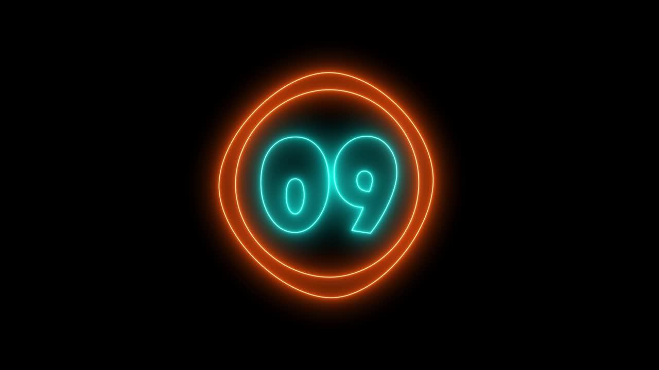 el cronometrador de minutos en el fondo. cuenta atrás de 60 a 0 segundos.