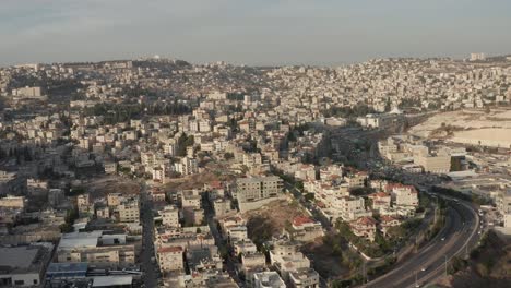 Nazareth,-Israel,-Drohnenüberflug,-Bibelgeschichte,-Geschichte