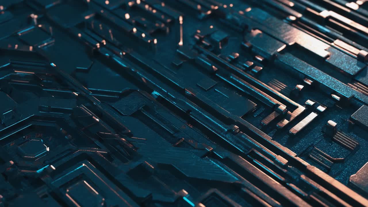 Abstract Futuristic Circuit Board Background