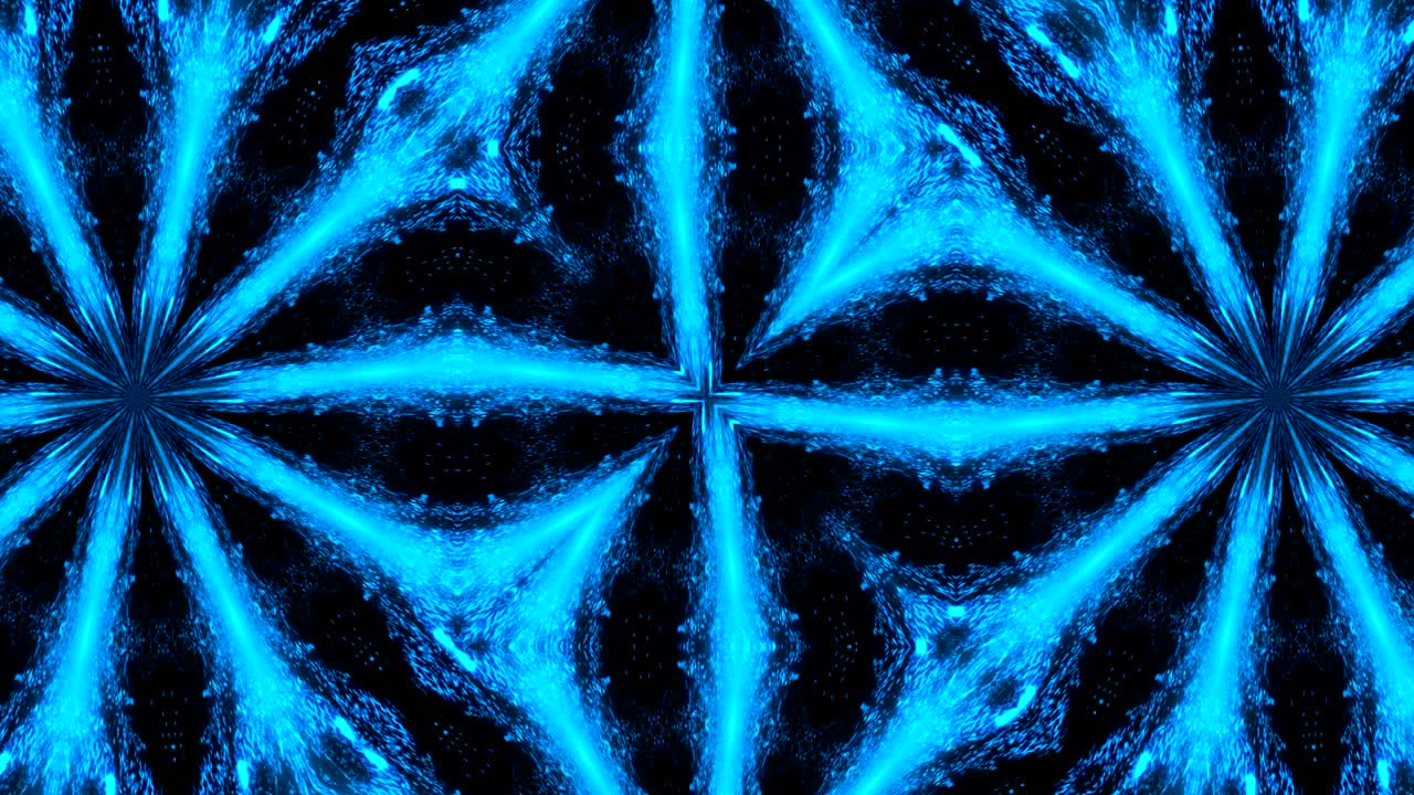 caleidoscopio de luz abstracta. bucle sin costuras