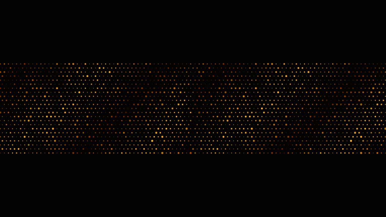 pequeños puntos dorados tecnología abstracta animación de video