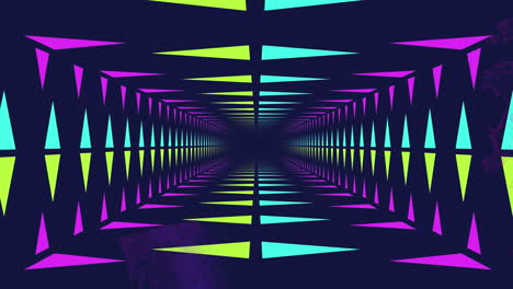 Pink paint and neon lit moving tunnel