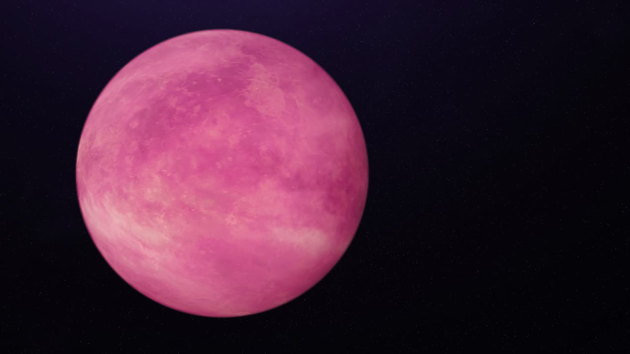 pianeta rosa nello spazio