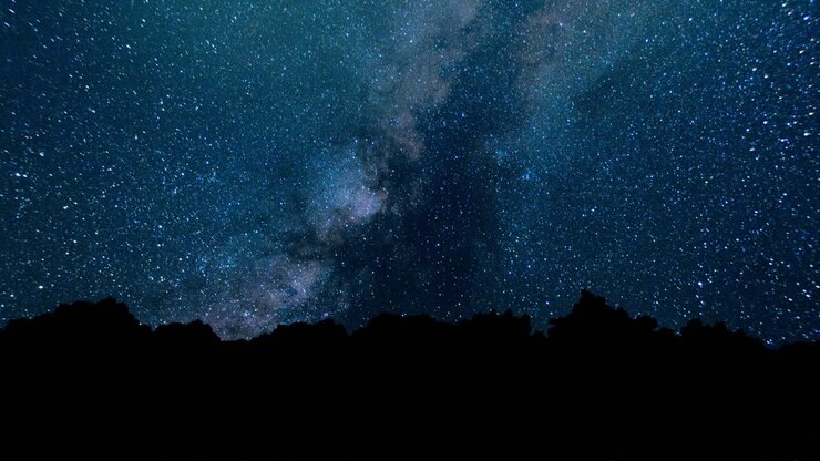 Milky Way over Forest at Night