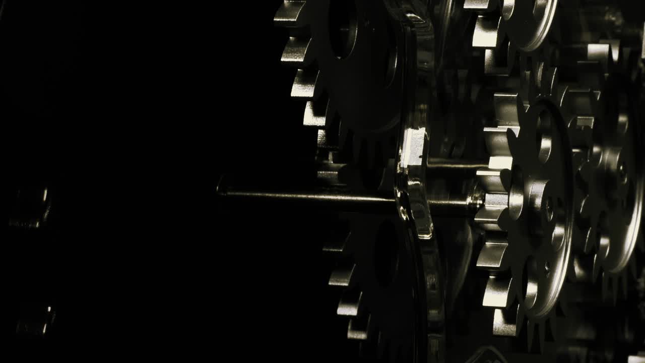Retro Grunge Industrial Mechanic Clock Gears