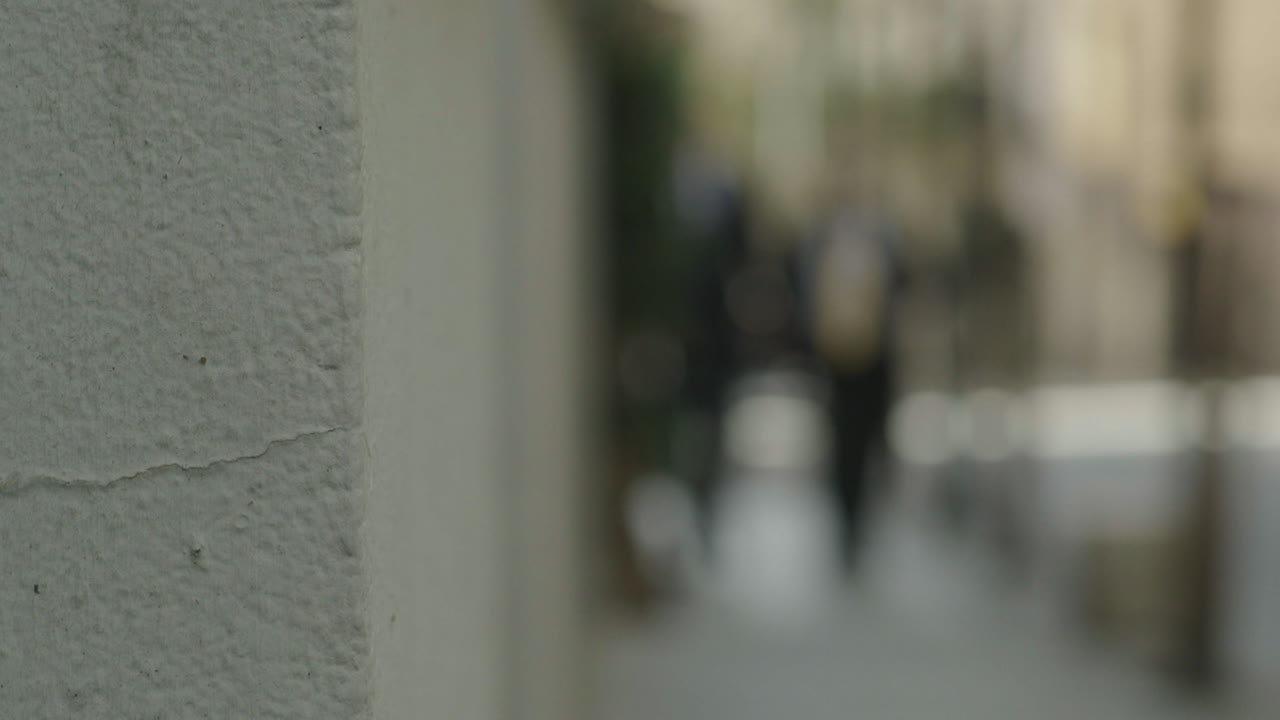 Men Walking Down a City Street