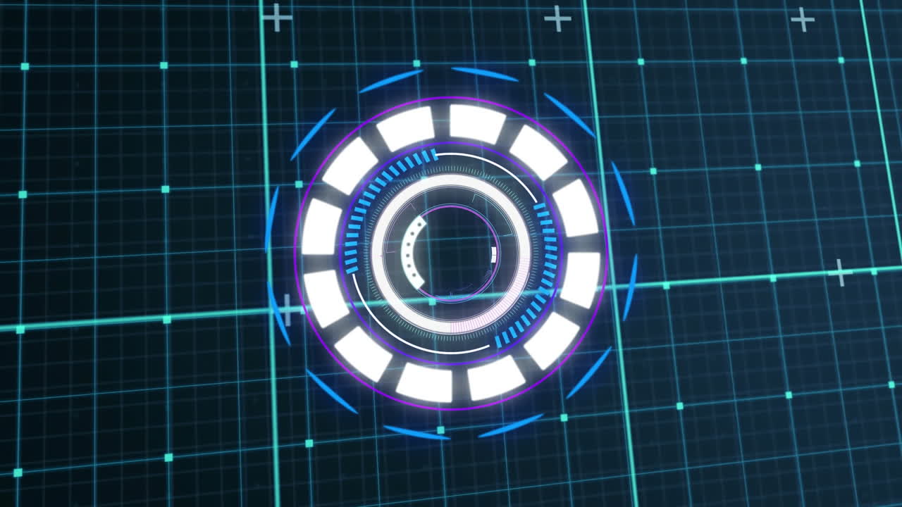 그리드 위의 범위 스캐닝의 애니메이션