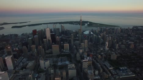 aerial of downtown toronto skyline