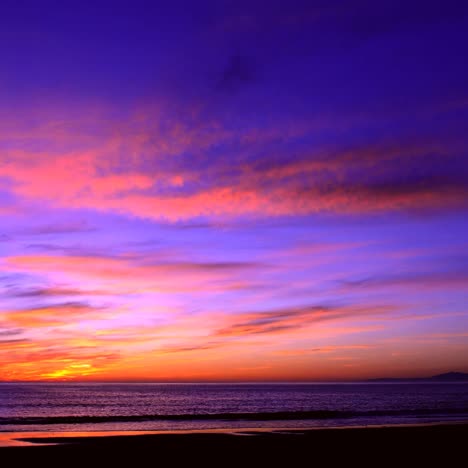 time lapse of a colorful sunset over the ocean 1