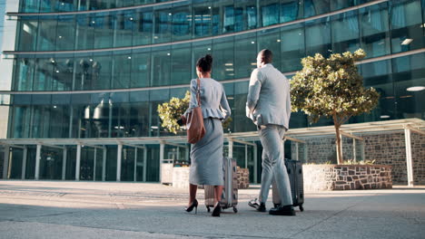business professionals traveling
