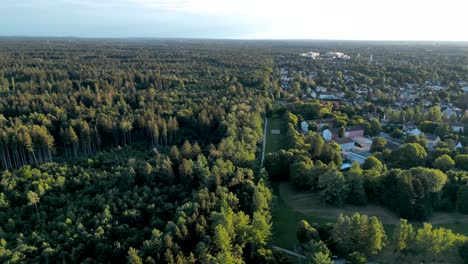 Aerial-view-suburban-munich