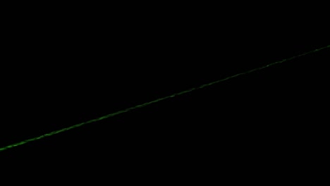 green laser beam