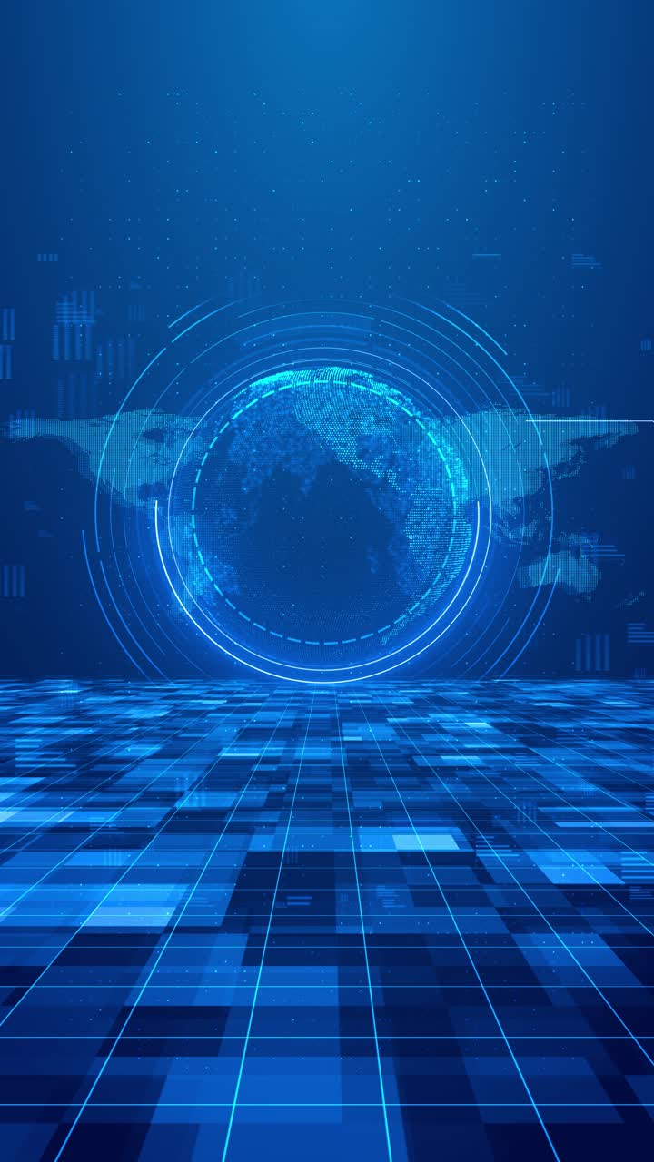 Futuristic sphere made points lines network connection structure visualization network of