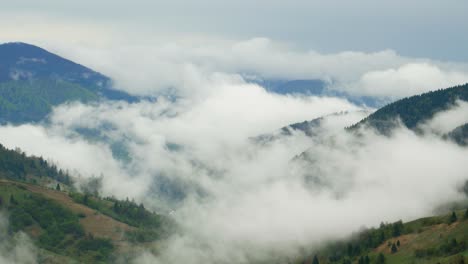 aerial view morning mist fog over los angeles neighborhood over clouds showing mountains in the di aerial view morning mist fog over los angeles neighborhood over clouds showing mountains in the distance