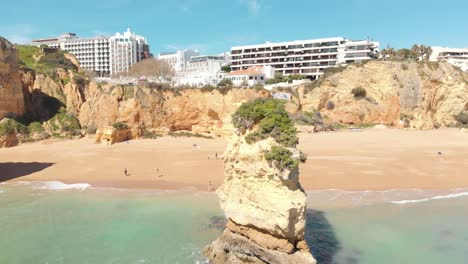 Playa-De-Arena-Blanca-&quot;praia-De-Doña-Ana&quot;,-Lagos,-Algarve-Portugal