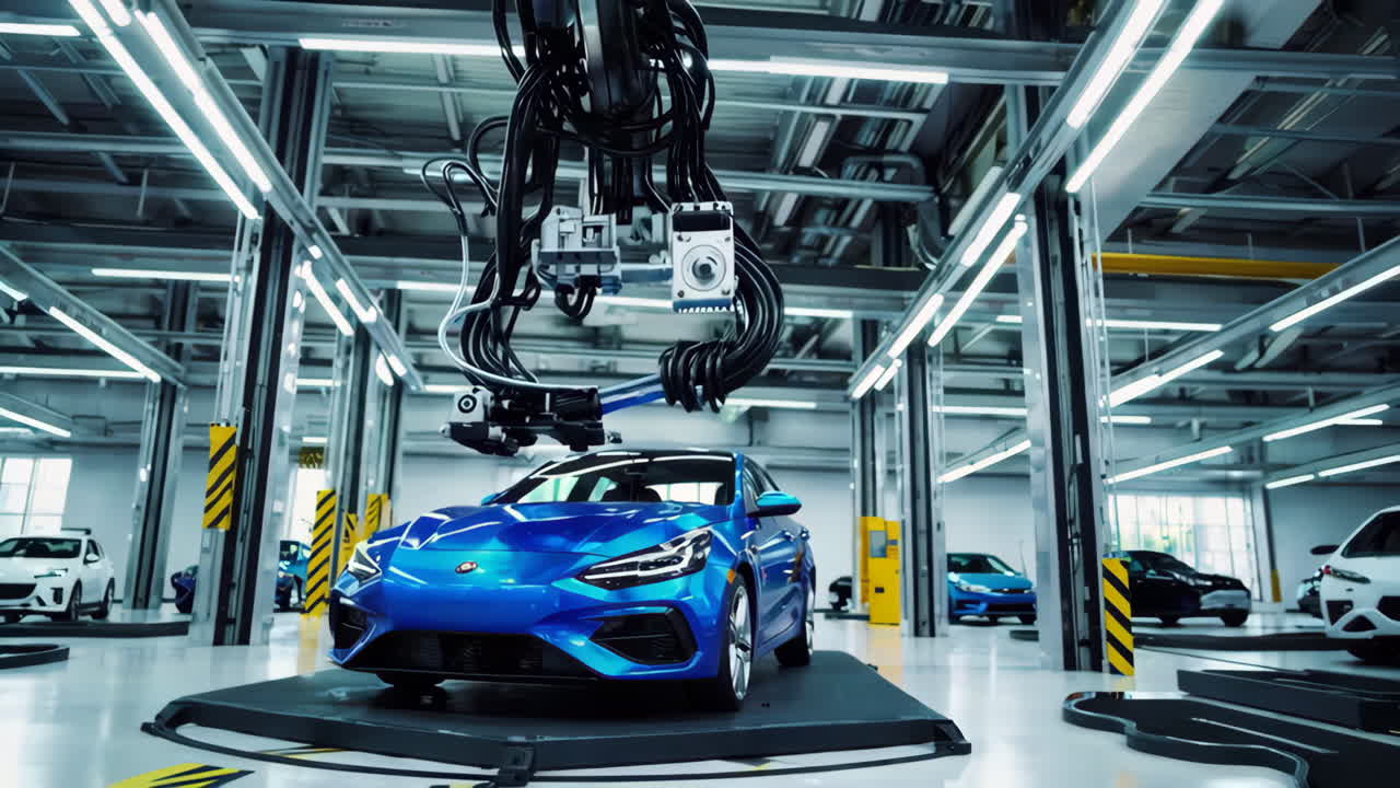 línea de ensamblaje automático de automóviles