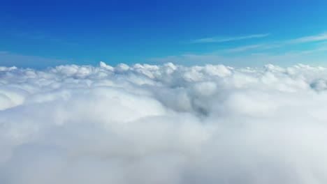 beautiful white clouds in the air. panoramic view of blue sky with soft clouds background. amazing cloudscape. aerial view.