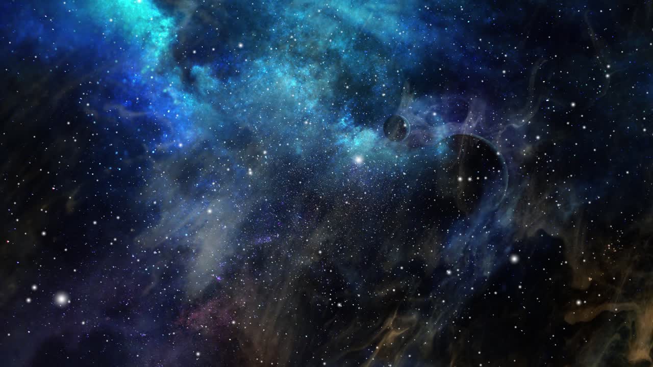 nubes nebulosas azules en el universo