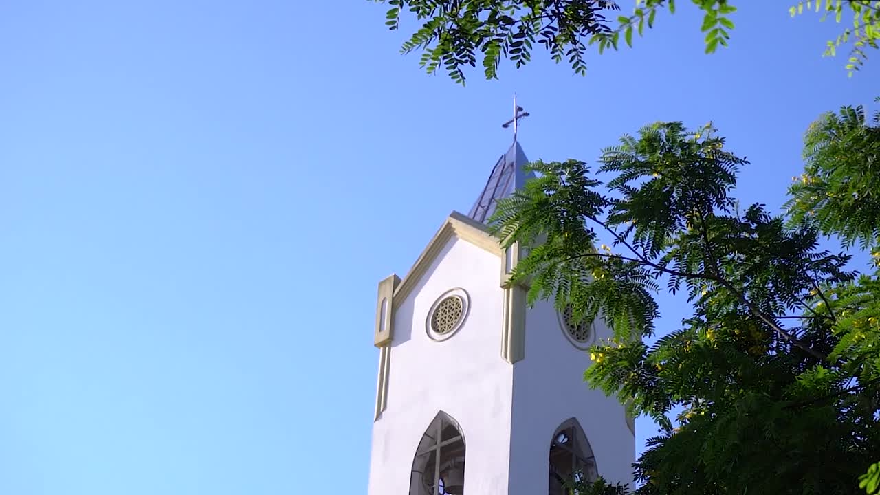 작은 마을에 있는 교회