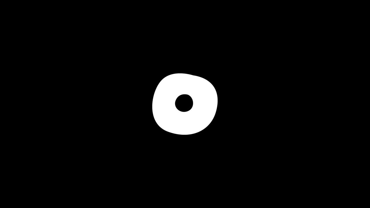 Abstract White Circle Loading Animation on Black Background