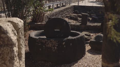 ruinas de molino de piedra histórico de israel molino de flores