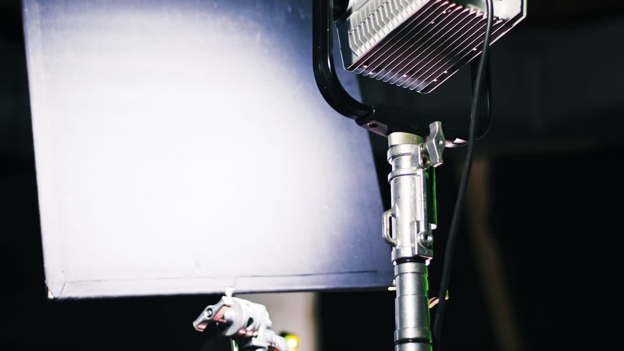 Professional lighting equipment on the movie set