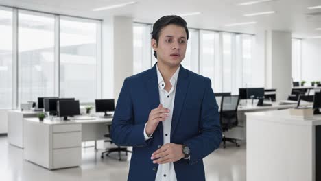 stressed and tensed indian businessman