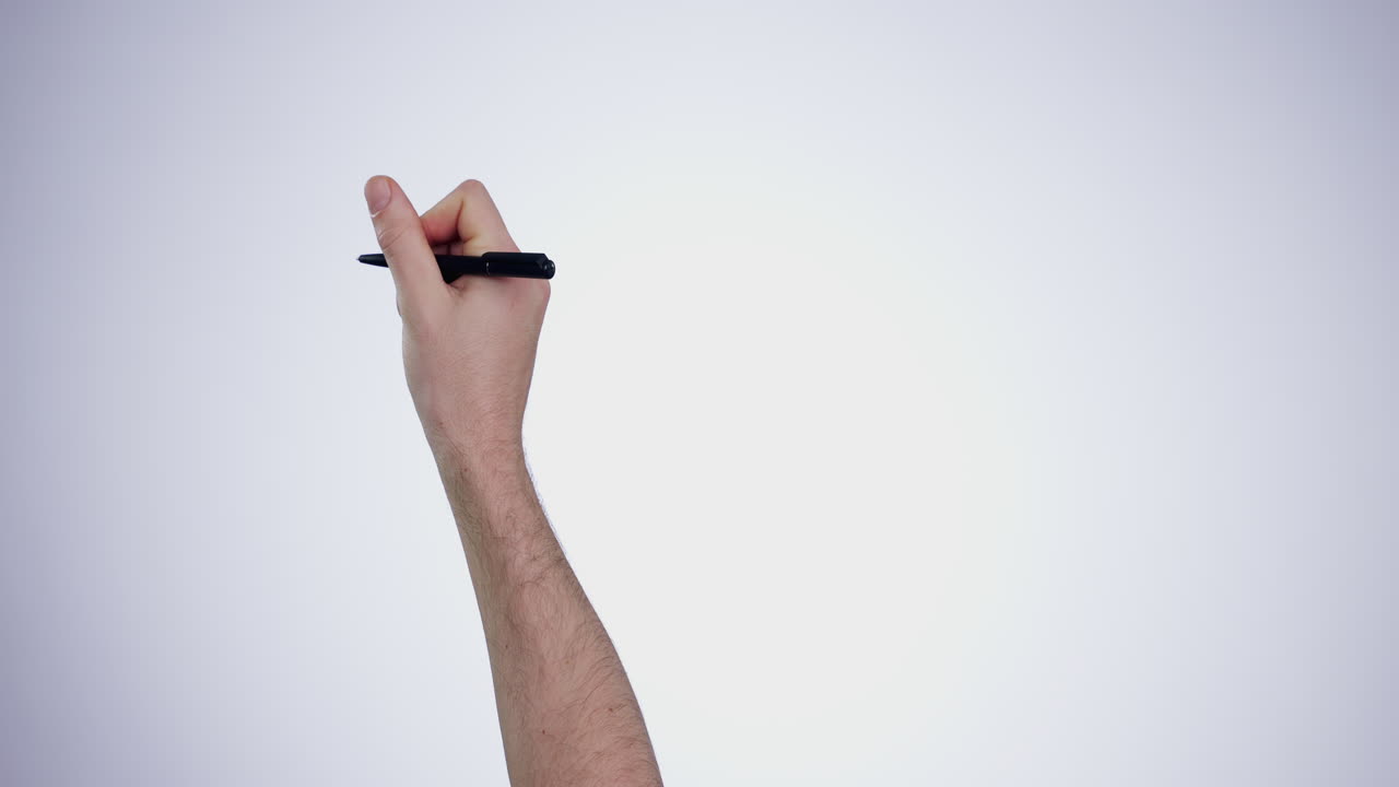 manos, escritura y bolígrafo digital con planificación