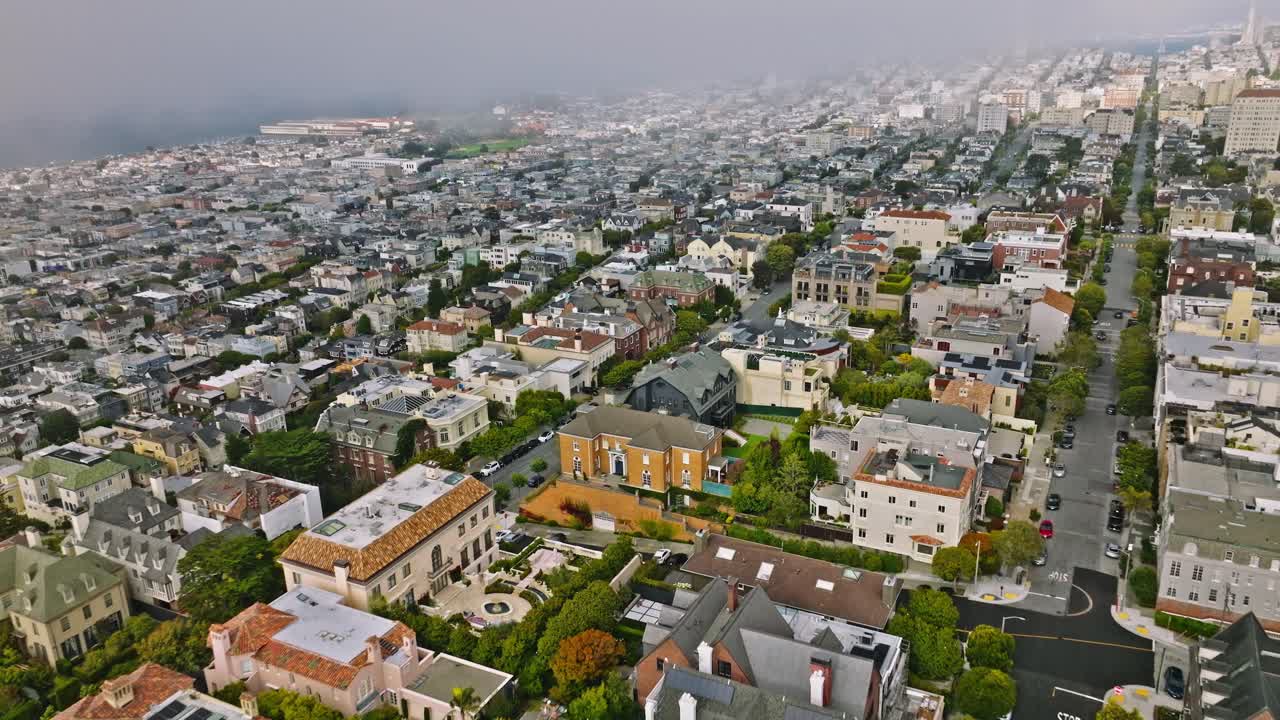 Beautiful city of San Francisco on the coast of California, USA