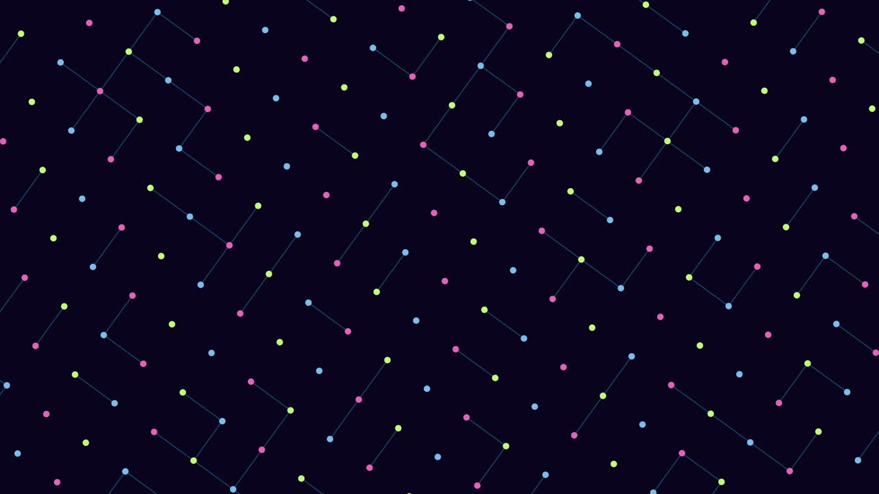 Dots geometric pattern with connected lines