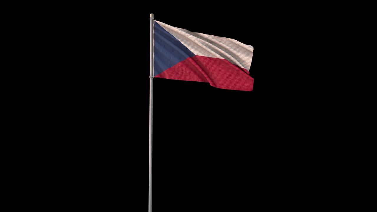 Czech Republic flag with Alpha Channel