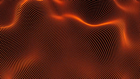 waving pixels loop (orange)