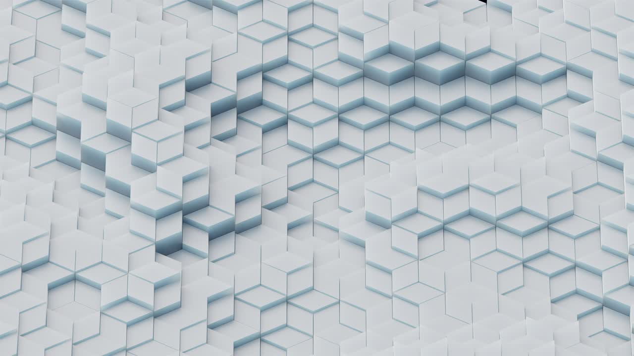 mosaico en forma de diamante blanco bucle sin costuras animación de renderización 3d