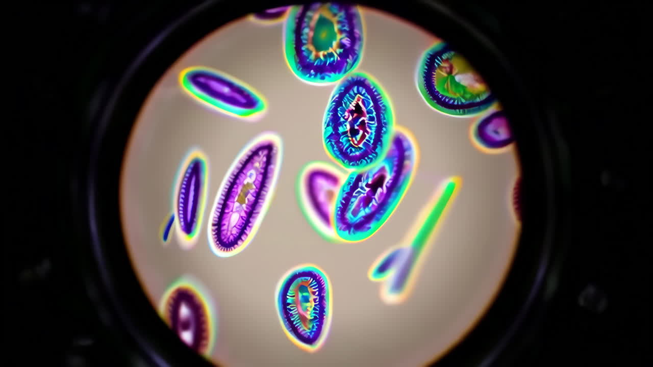 Microscopic View of Biological Samples