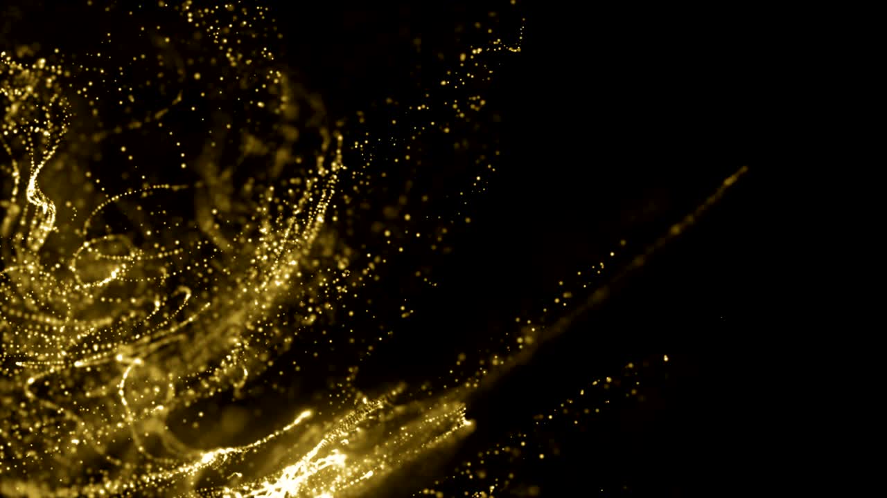 입자 금 반이는 보케상 먼지 추상적인 배경 루프