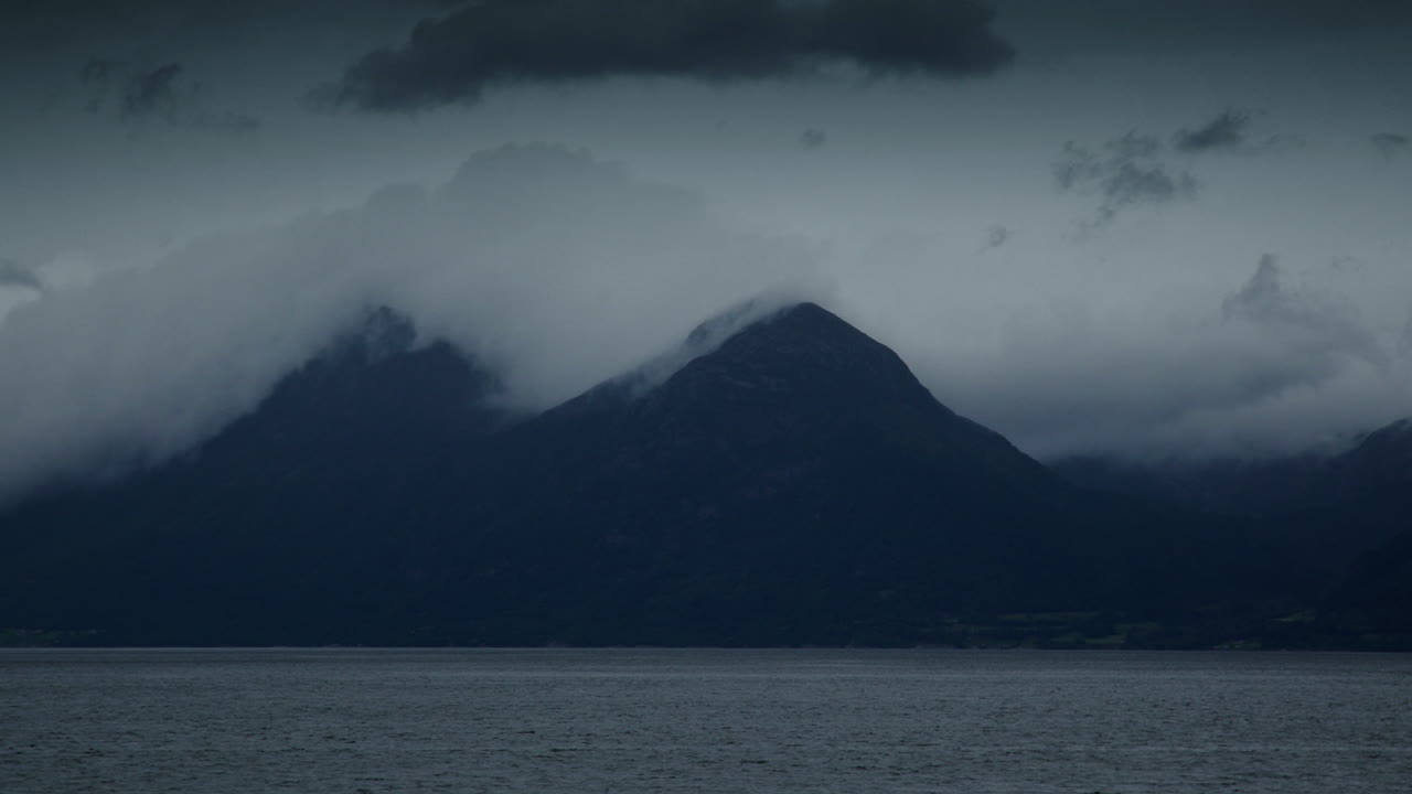 An Island in Norway covered in mist