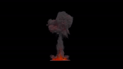 explosion of a nuclear bomb