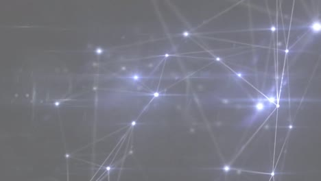 animación de la red de conexiones sobre un fondo oscuro