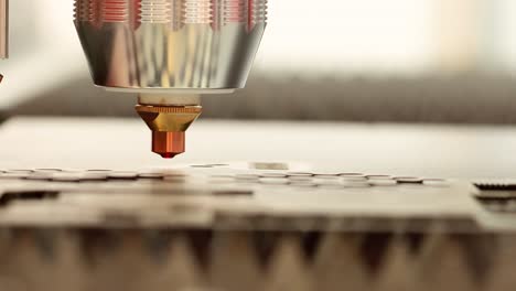 CNC-Laser-cutting-of-metal,-modern-industrial-technology.